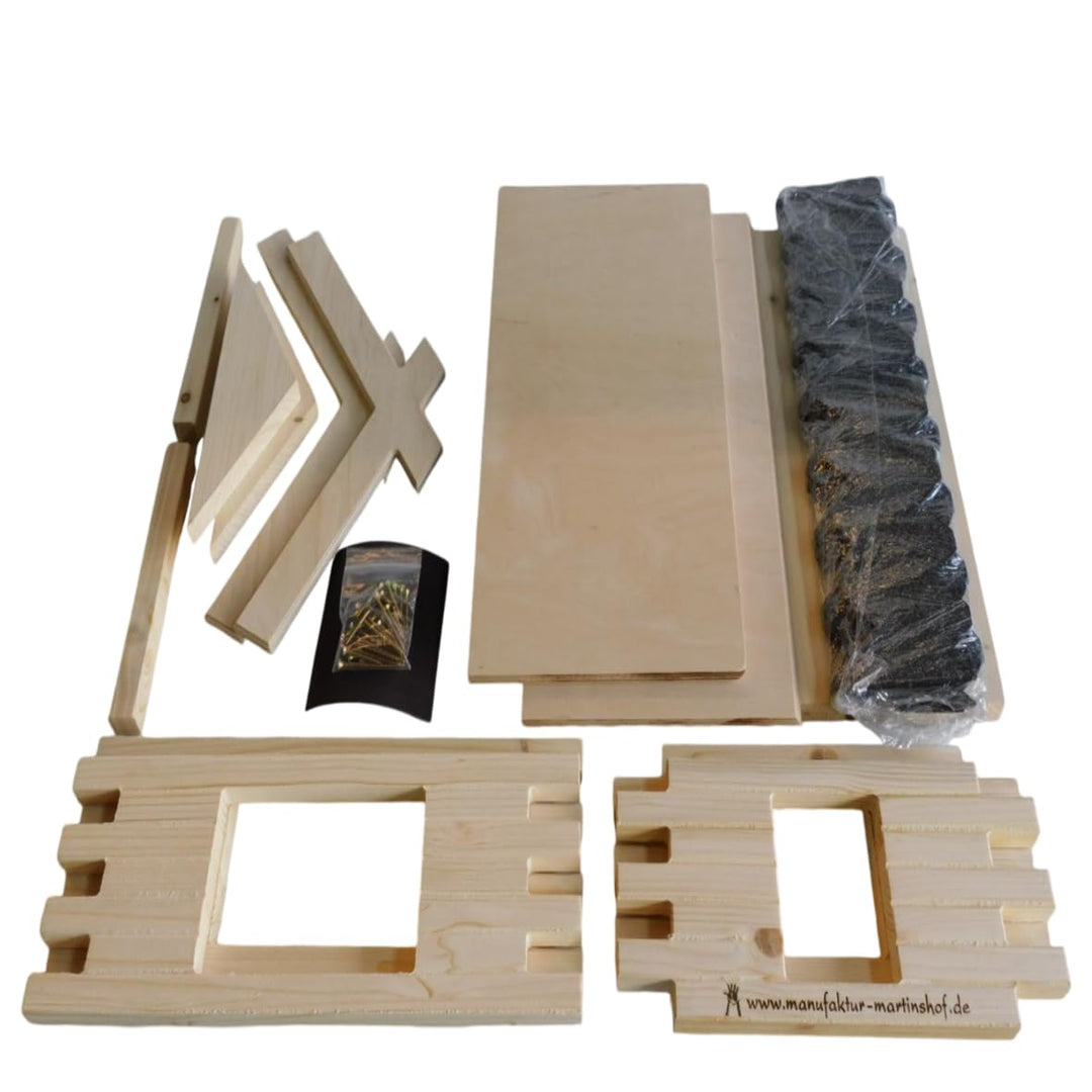 Vogelhaus Bausatz (gross), Schiefer grau Manufaktur Martinshof L: 44,00 cm B: 38,50 cm H: 28,50 cm V