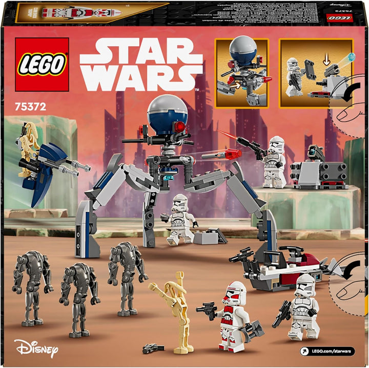 LEGO Star Wars Clone Trooper & Battle Droid Battle Pack, Spielzeug für Kinder mit baubarem Speeder B