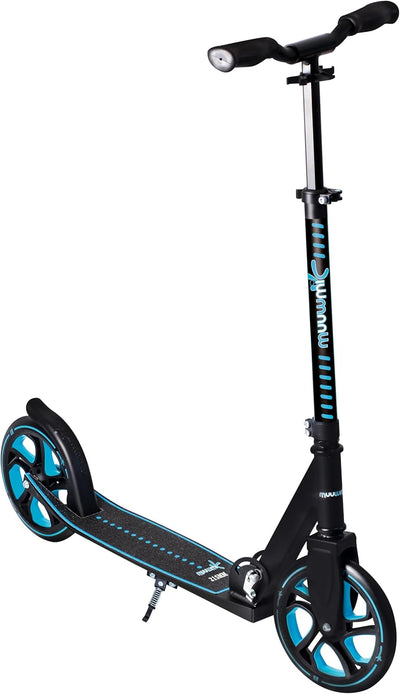 muuwmi Aluminium Scooter Pro – Tretroller, 215 mm, ABEC 7, für Kinder und Erwachsene, GS-geprüft, hö