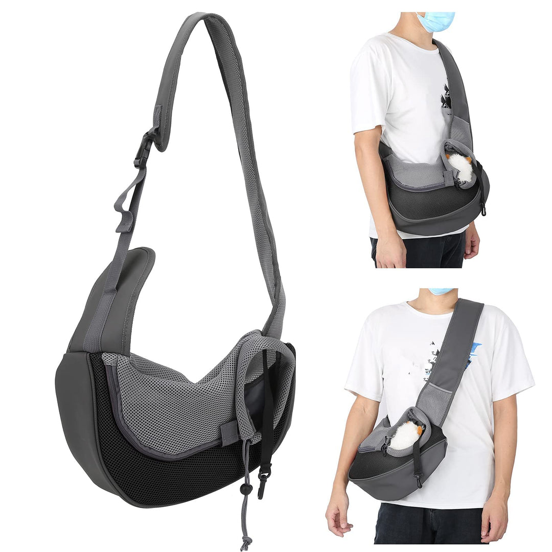 Haustier Schultertasche, Tragbar Verstellbare Tragetücher für Klein Hunde und Katze, Leicht Atmungsa