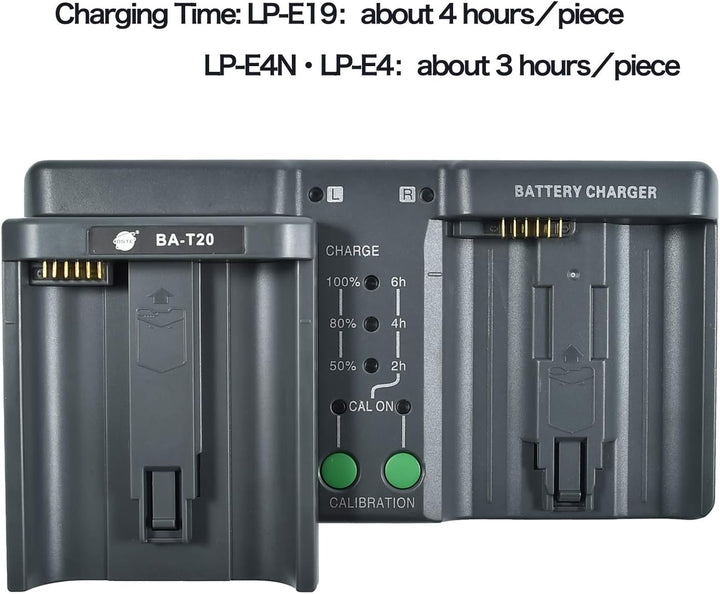 DSTE® DMH26A 3-in-one Power Batterie Ladegerät (EU-Stecker) Kompatibel für Nikon EN-EL18 EN-EL4 EN-E