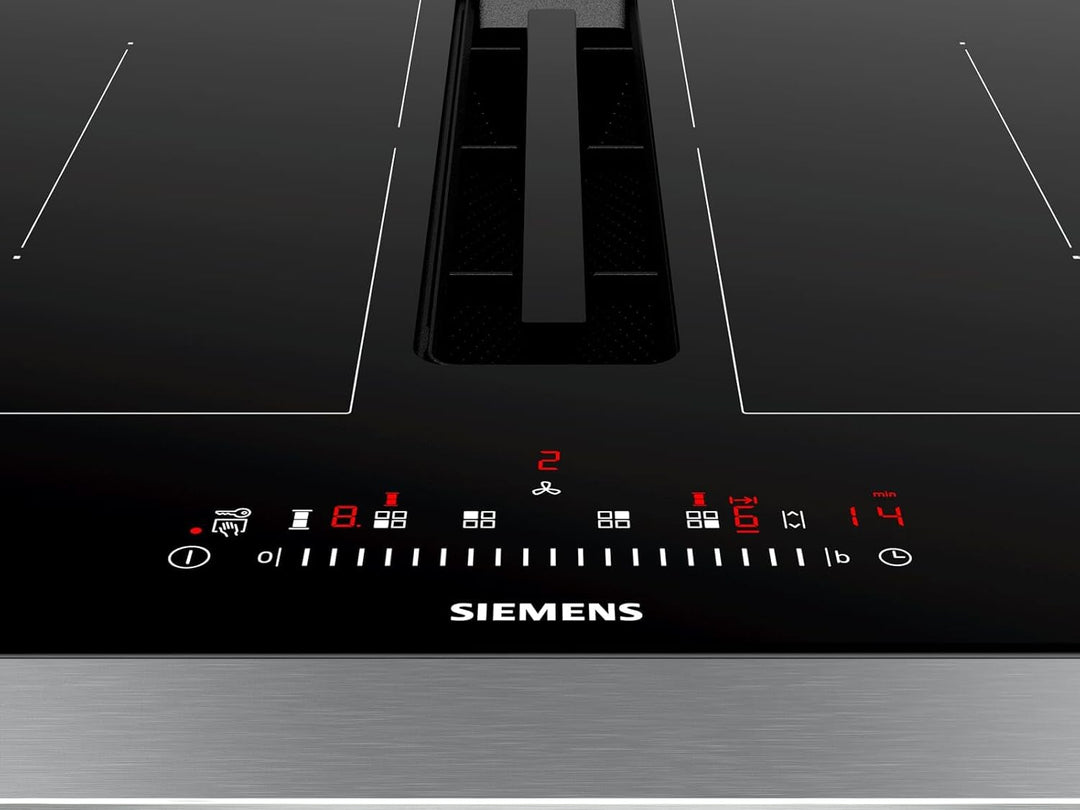 Siemens ED711FQ15E iQ500 Induktionskochfeld mit Dunstabzug (autark), 70 cm breit, Rahmenlos aufliege