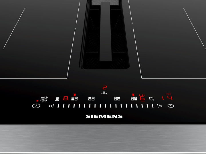 Siemens ED711FQ15E iQ500 Induktionskochfeld mit Dunstabzug (autark), 70 cm breit, Rahmenlos aufliege