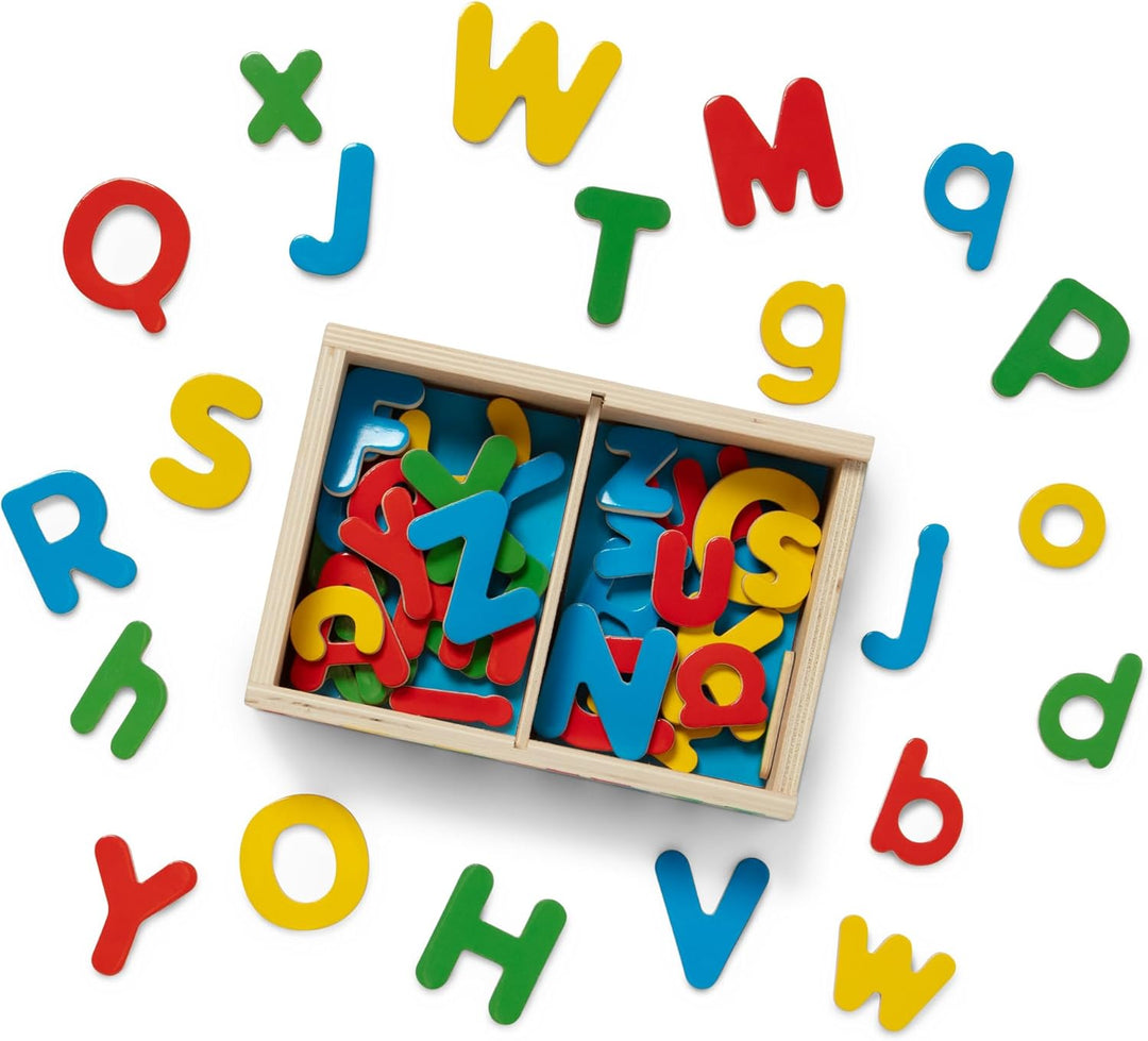 Melissa & Doug Buchstabenmagneten aus Holz Holzbuchstabenmagneten, Holzbuchstabenmagneten