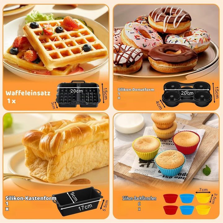 Airfryer Zubehör für Ninja Double Stack XL 9.5L Air Fryer SL400EU SL400EUCP | Heissluftfritteuse Zub