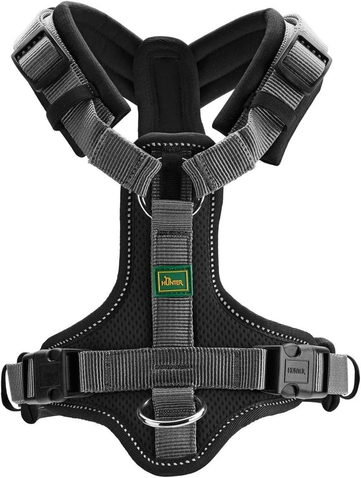 HUNTER Geschirr Maldon 34-49/XS schwarz / grau xs, schwarz / grau xs