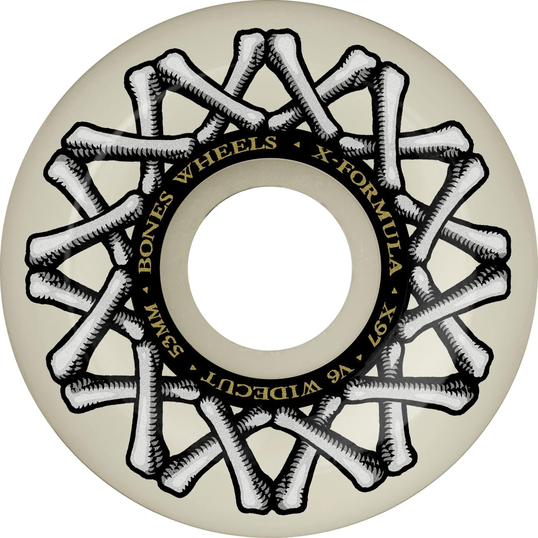 Bones X-Ninety-Seven 97A X-Formula Skateboard-Räder, 53mm x 33mm Annuals V6 Widecuts