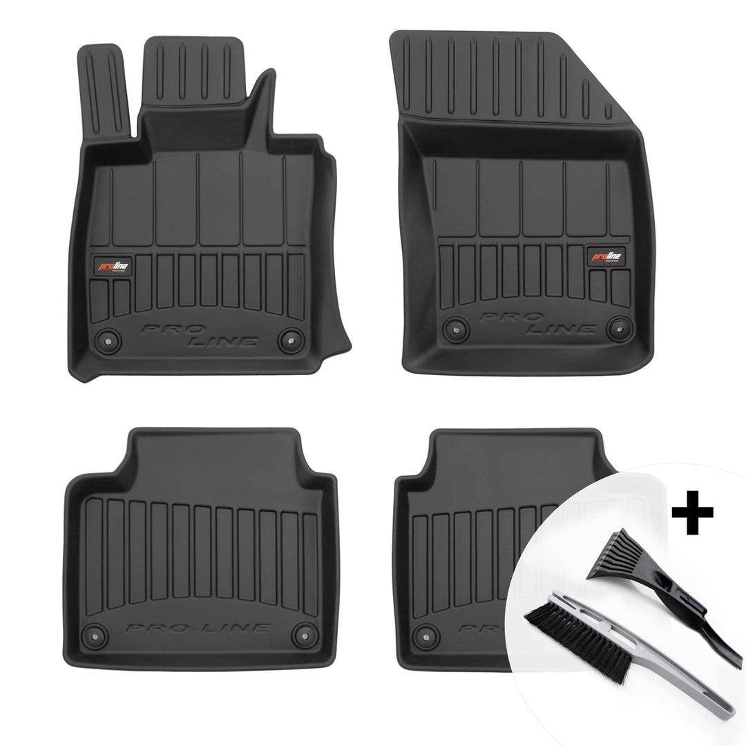 moto-MOLTICO 3D Gummimatten Auto Fussmatten Gummi Automatten 4-teilig Set - passend für Volvo S90 V9