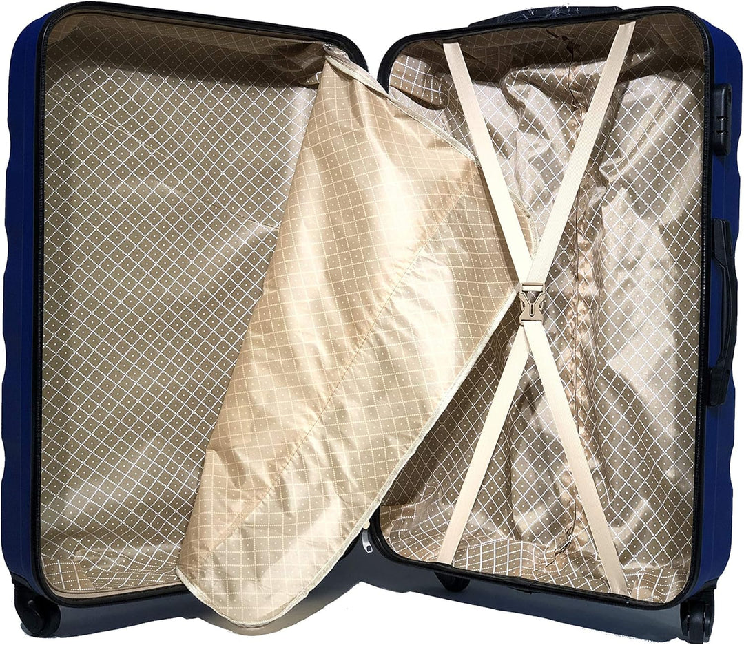 CELIMS Koffer für mittelgrosse Kabine, gross, mit oder ohne Kosmetiktasche – französische Marke Blau