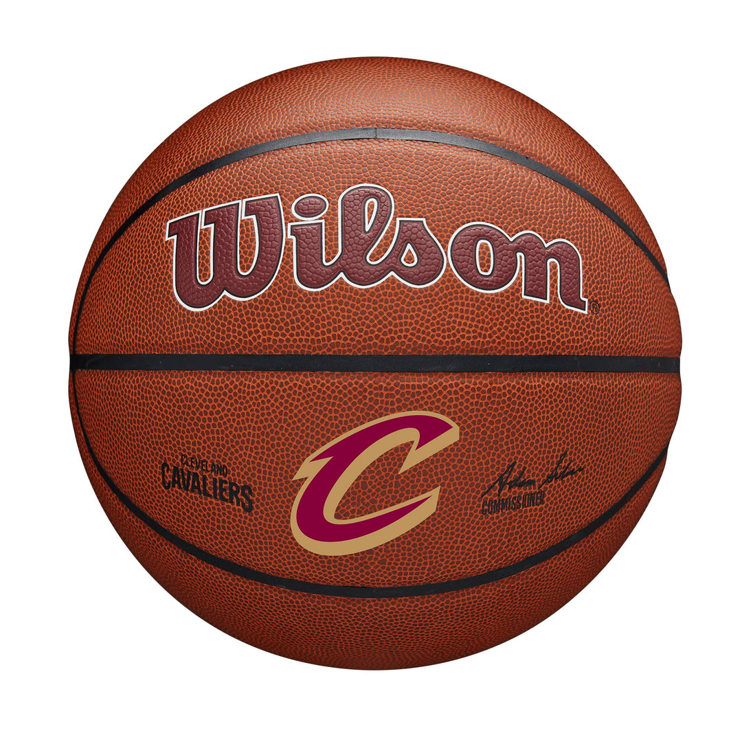 Wilson Basketball, NBA Team Alliance, Cleveland Cavaliers, Outdoor und Indoor, PureFeel Cover, Gröss