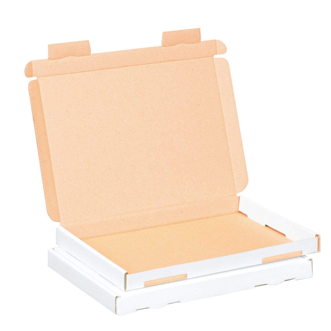 smiley pack 200 Grossbriefkartons 230 x 160 x 20 mm weiss (200 Stück) DIN A5 B5 Grossbrief Versandka