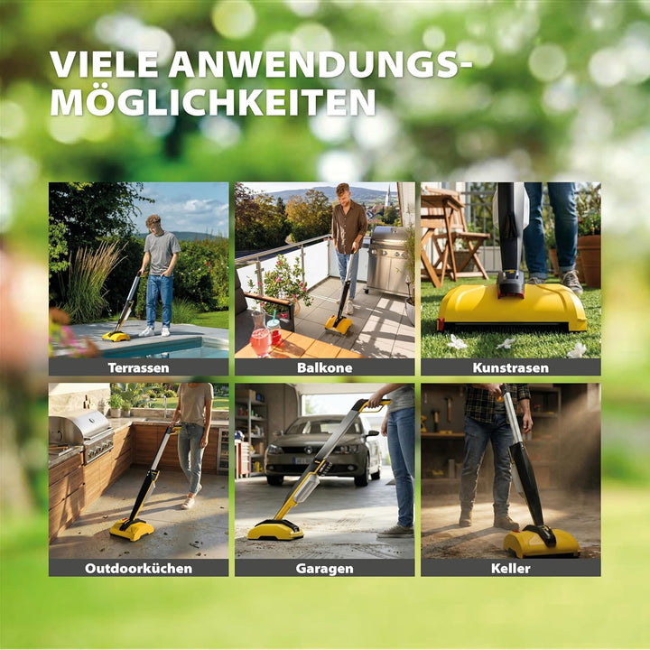 WAGNER Multifunktions-Terrassenreiniger Levaro Powerbrush 18V (Akku und Ladegerät sind nicht im Lief