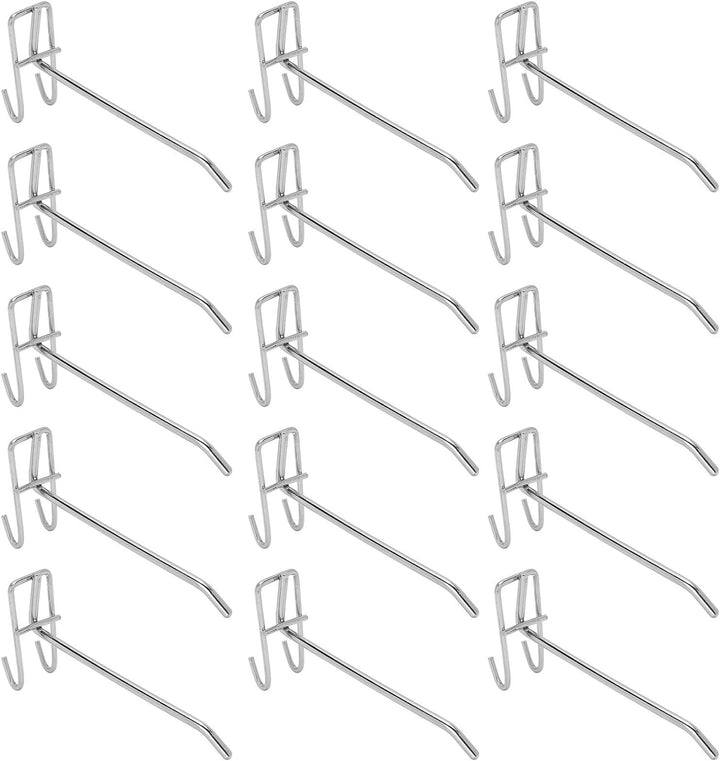 30 Stück Regalhaken, Schwerlast Supermarkt Haken Eisengitter Regal Haken Schmuck Display Regal Haken