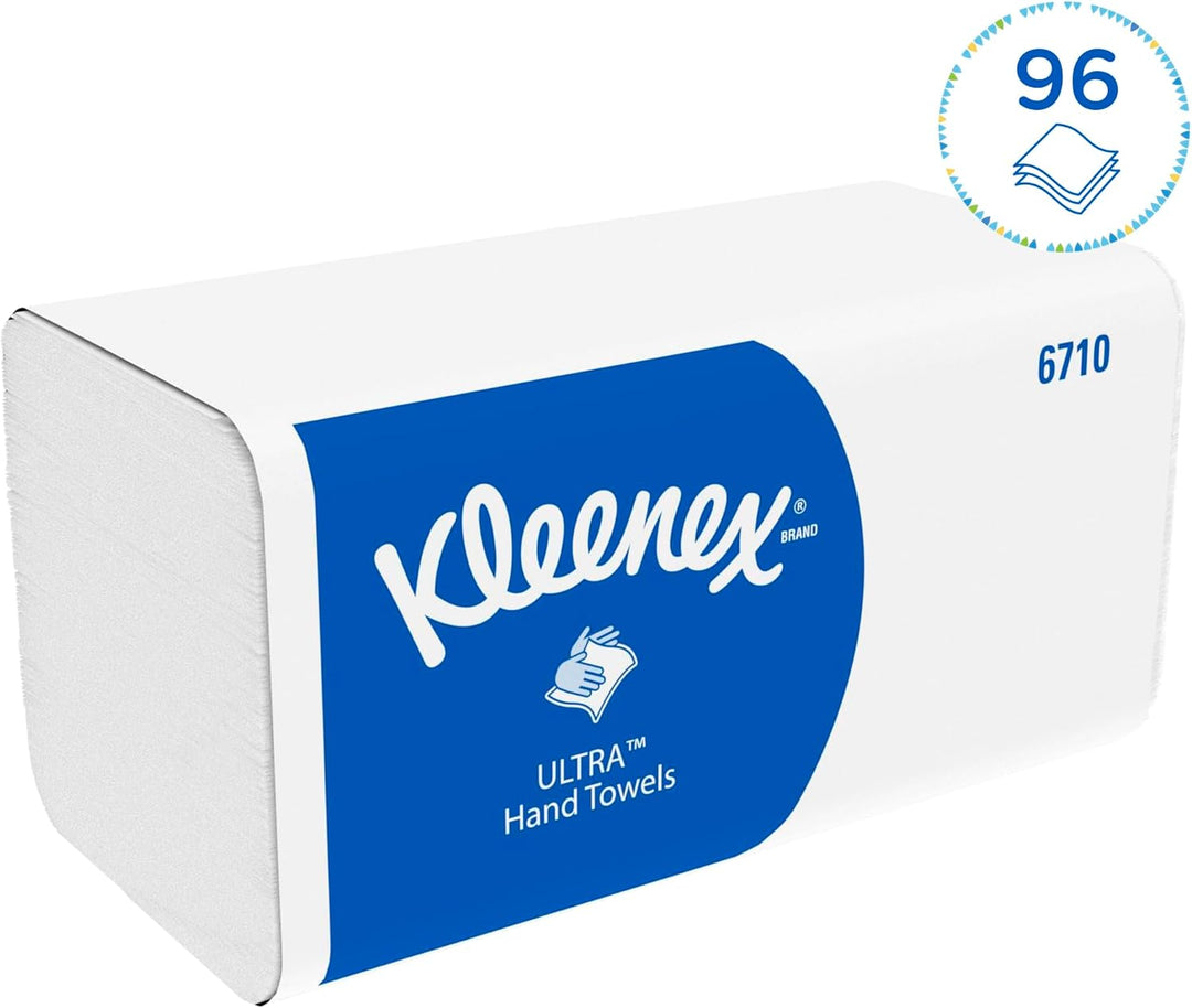 Kleenex Ultra Papierhandtücher mit Interfold Faltung 6710 – 3-lagige Papiertücher mit V-Faltung – 15