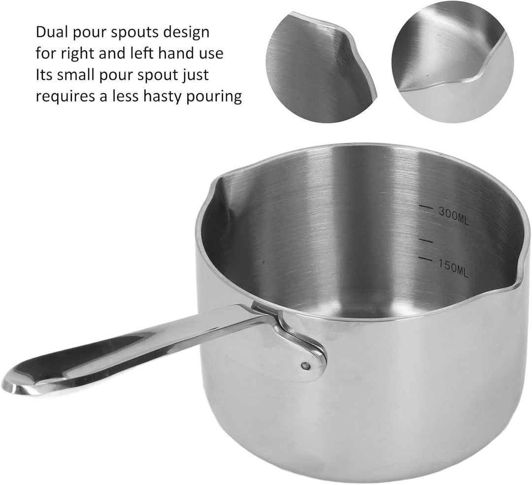 Sauce Pan Home Heisser Milchtopf, Edelstahl Saucenpfannen Küche Kochen Schokolade Gekochter Zucker K