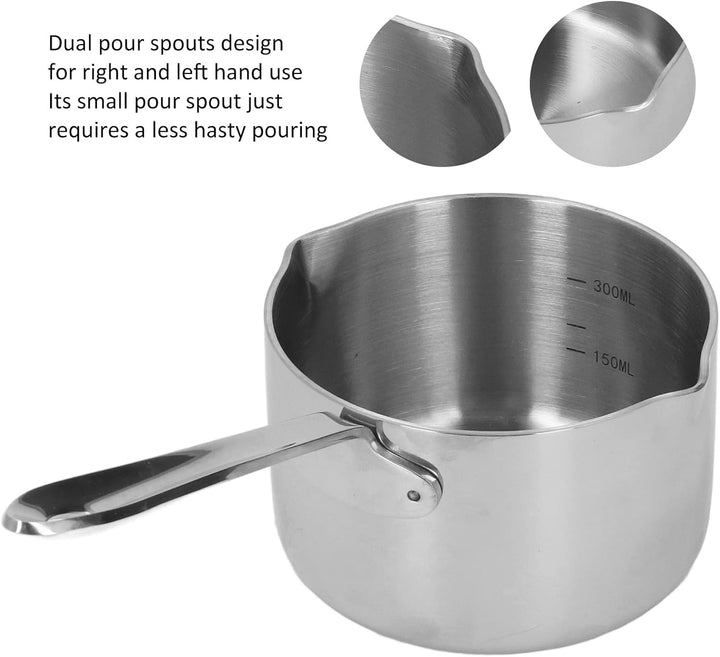 Sauce Pan Home Heisser Milchtopf, Edelstahl Saucenpfannen Küche Kochen Schokolade Gekochter Zucker K