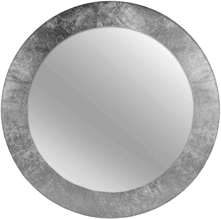 nielsen HOME Wandspiegel Nevio, Silber, MDF, ca. ø 50 cm rund Silber 50 x 50 cm, Silber 50 x 50 cm