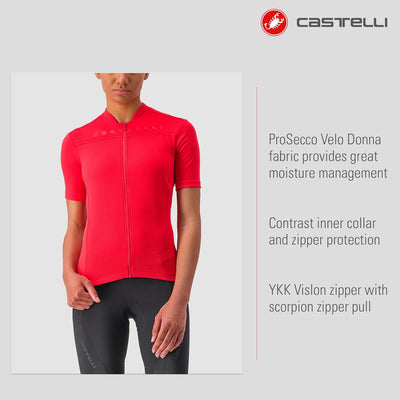 CASTELLI Damen T-Shirt XS Hibiskus, XS Hibiskus