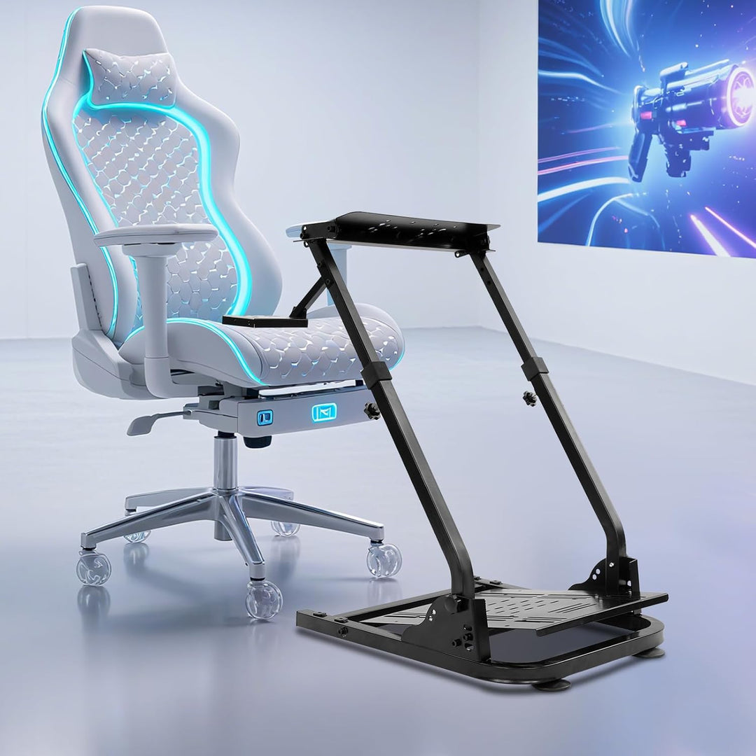 Owneed Racing Wheel Stand Lenkradständer, Lenkrad Gaming Wheel, Spielsitz Rennsitz Racing Sitz, Höhe