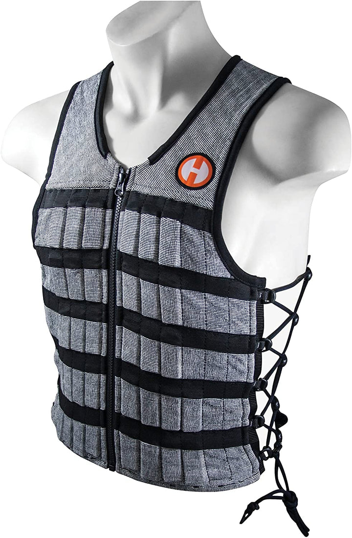 HYPERWEAR Uni Erwachsene Hyper Vest Pro gewichtete Weste, Schwarz / silberfarben