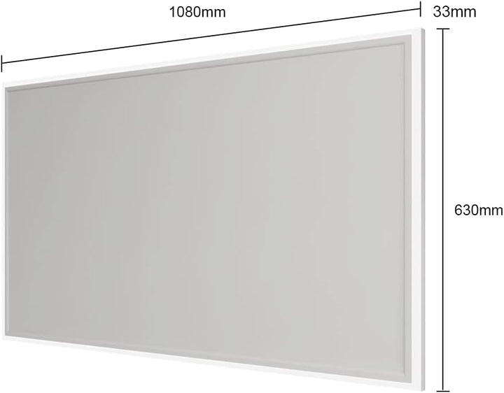 Infrarotheizung Deckenmontage 700 Watt, Deckenheizung Infrarot mit LED Beleuchtung, Infrarotheizung