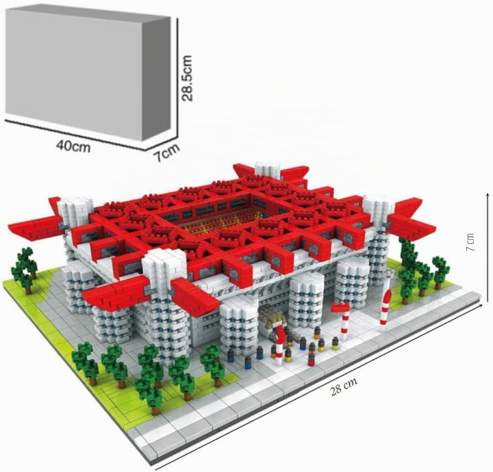 Atomic Building Stadion Giuseppe Meazza – Stadion San Siro in Mailand – Modell zum Zusammenbauen mit
