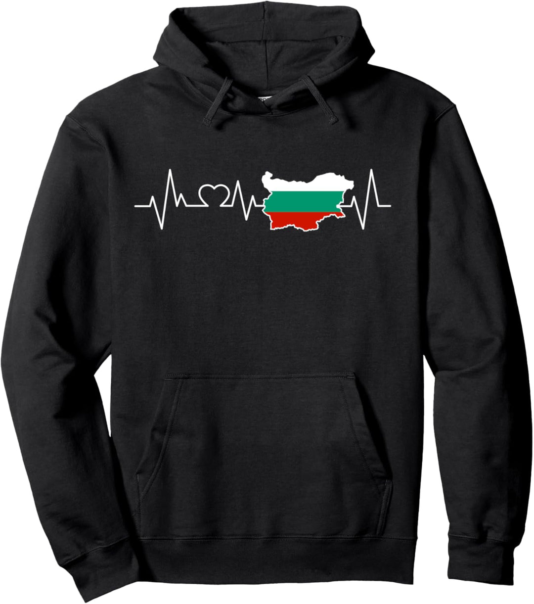 Bulgarien Herzschlag Flagge Liebe Männer Frauen Geschenk Pullover Hoodie