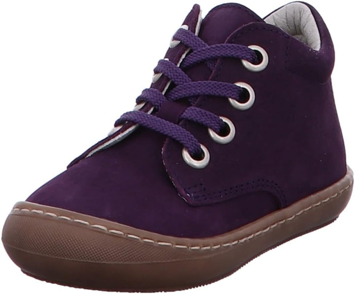 Däumling Mädchen Salli Sneaker 22 EU Schmal Country Aubergine, 22 EU Schmal Country Aubergine