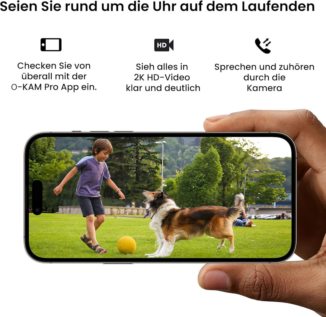 HITELLARCAM 2K Überwachungskamera Aussen Akku, 2.4/5GHz Dual-Band WLAN Kamera Set mit Kostenlosem Cl