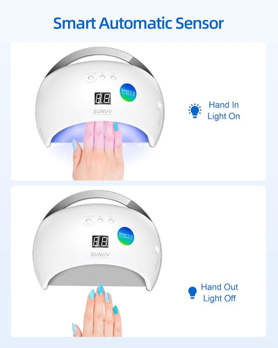 SUNUV UV Lampe SUN6 LED Nagellampe Nail Lampe für Nägel Gel Nagellack mit Automatischem Sensor