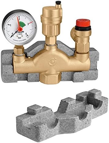 Caleffi 302631 Kesselsicherheitsgruppe bis 50kW Sicherheitsgruppe Anschlussgruppe mit Isolierung für