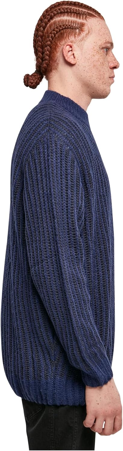 Urban Classics Herren Sweatshirt, S Darkblue/Midnightnavy