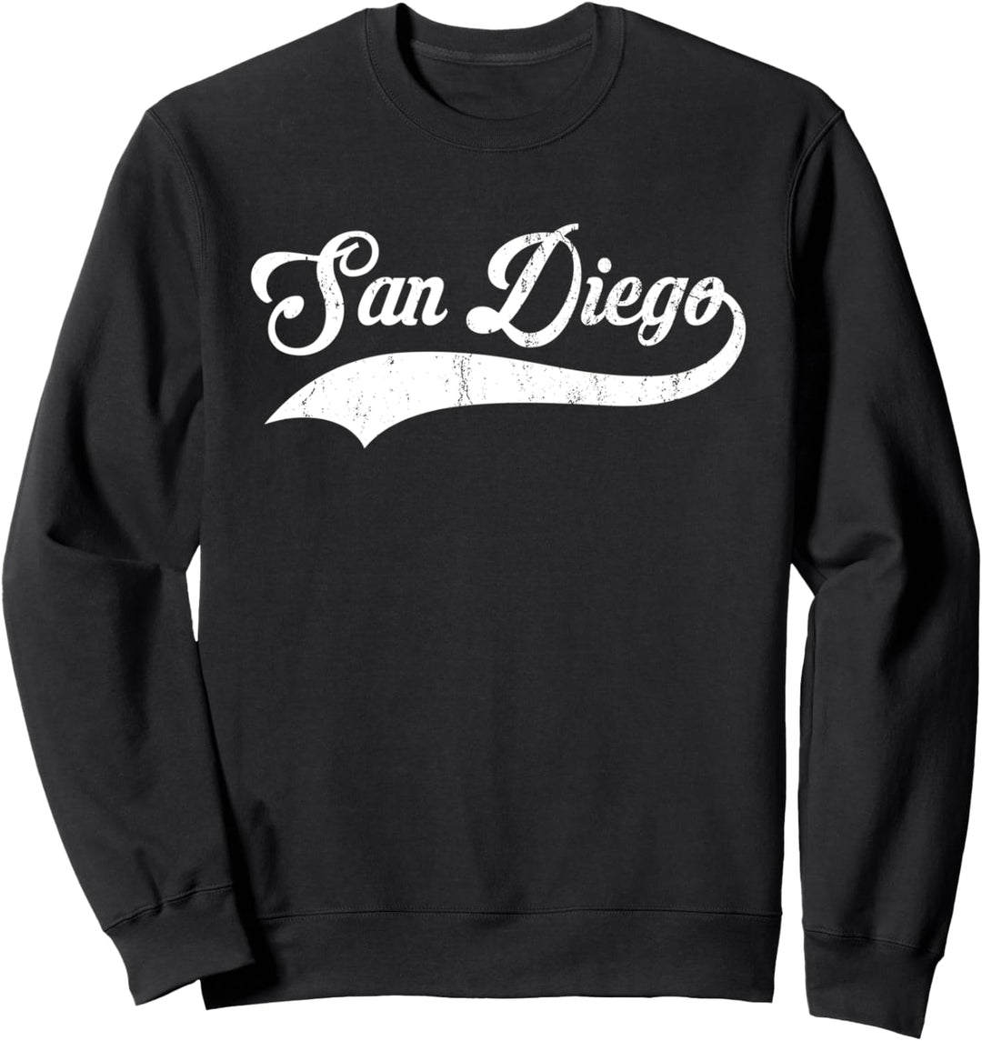 San Diego Stadt California Staat Vintage Retro Style design Sweatshirt