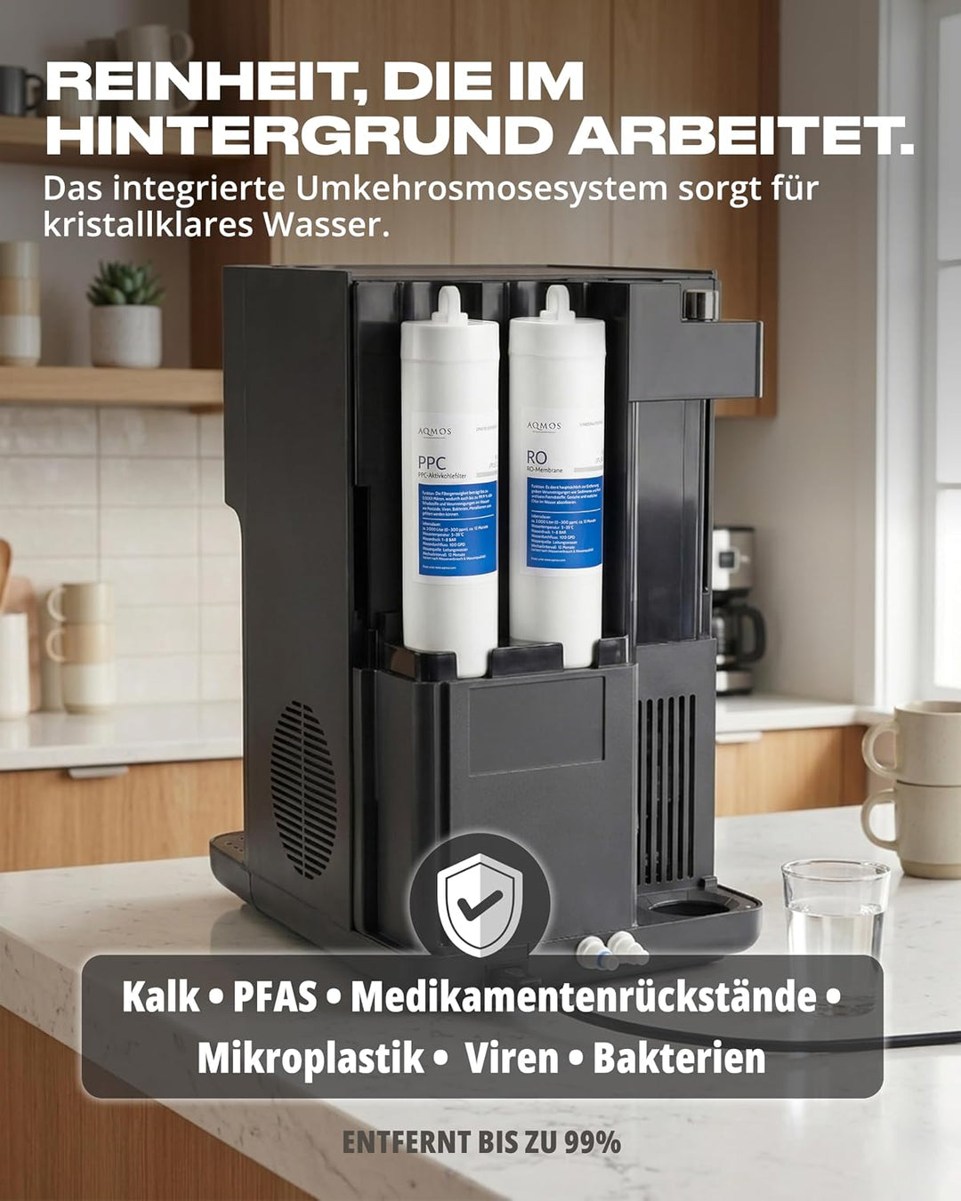 AQMOS Wasserspender Drinking (Schwarz), Schwarz