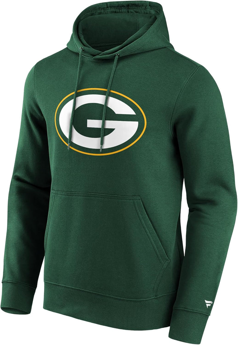 Fanatics Green Bay Packers Mid Essentials Crest Kapuzenpullover Herren S Dark Green, S Dark Green