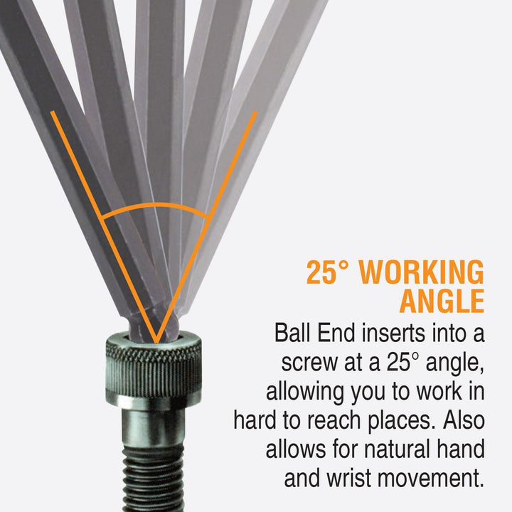 Bondhus 14187 Balldriver L-Wrench Set #10999 (1.5-10mm) & GorillaGrip« Hex Fold-up Set #12587 (2-8mm
