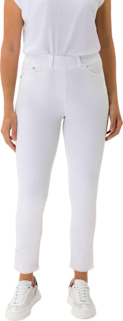 Damen Lavina Fringe Light Denim Jeans 36 K Weiss, 36 K Weiss