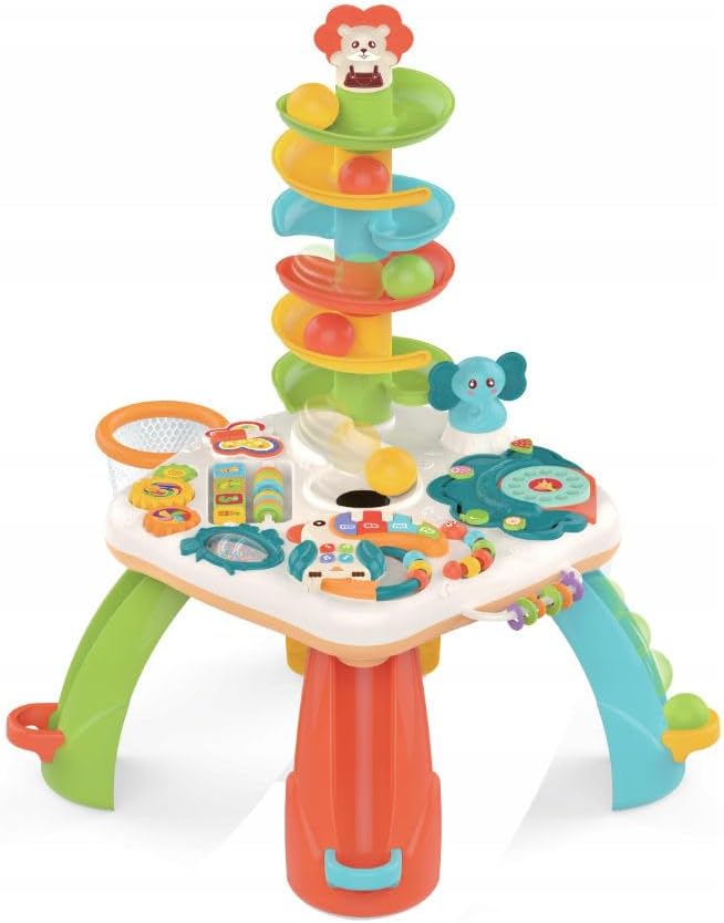 Coil Aktivitätentisch für Babys und Kinder, interaktiver Kugelbahn- und Rutsche-Spieltisch, Lernspie
