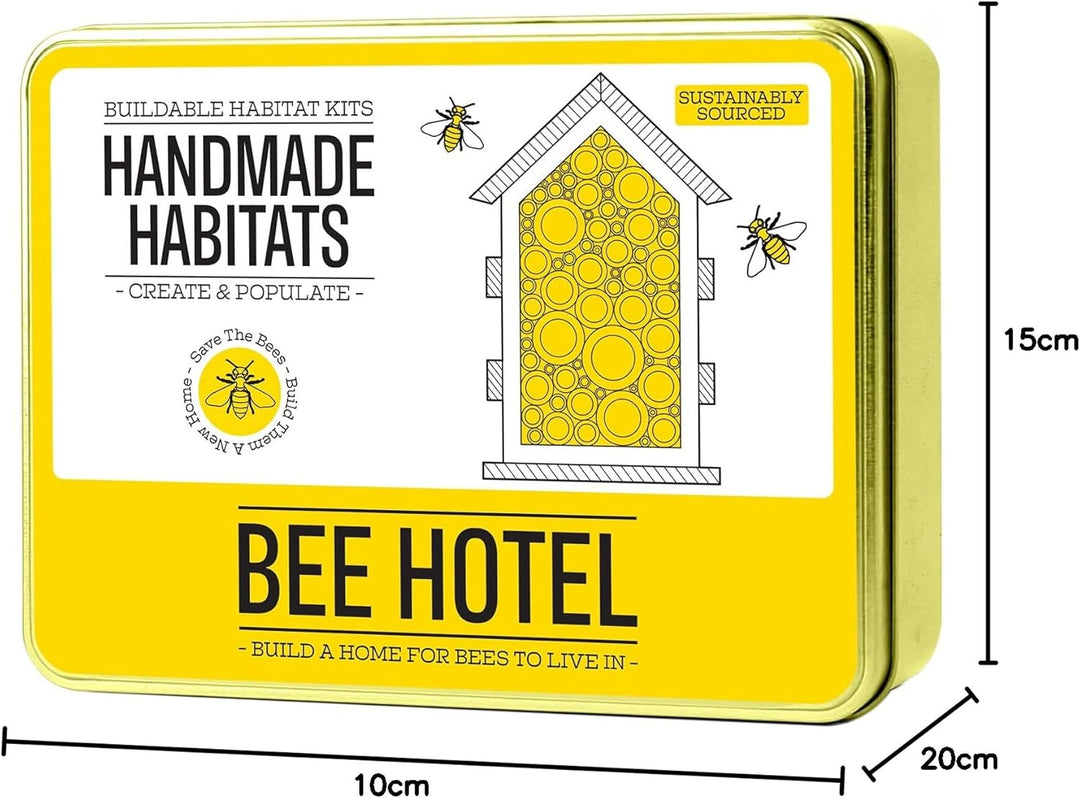 Unbekannt Gift Republic Handmade Personalised Bee Hotel with 6-Pack Colouring Wooden Pencils Handgef
