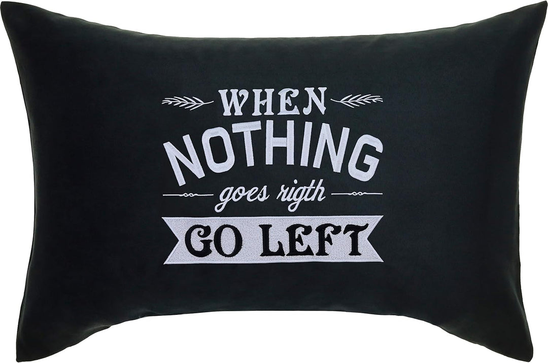 EXPRESS-STICKEREI Lustiges Dekokissen Dekoration Kissen mit Füllung | Motivation Zierkissen Sofakiss