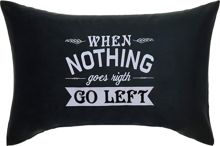 EXPRESS-STICKEREI Lustiges Dekokissen Dekoration Kissen mit Füllung | Motivation Zierkissen Sofakiss