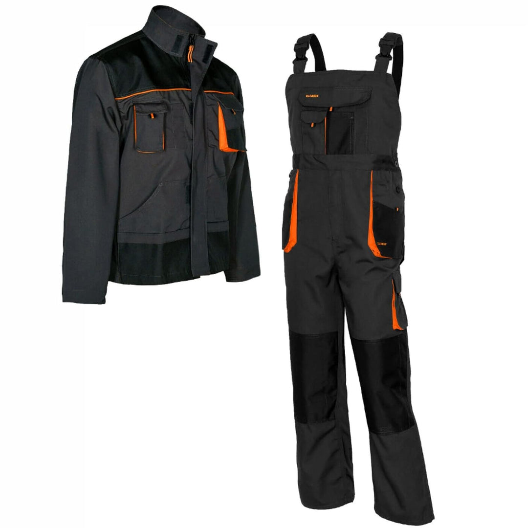 Latzhose und Latzhose für Herren, mit Knieschonern, Jacke erhältlich, perfekt für Arbeit, Mechaniker