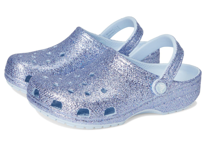 Crocs Unisex Crocband Clogs 30 EU Blue Frost Glitter, 30 EU Blue Frost Glitter