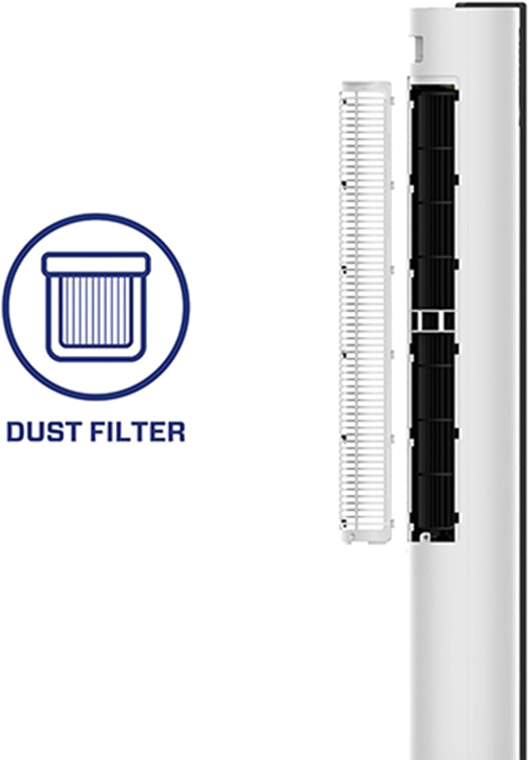 Clean Air Optima CA-407W Smart - Luxe Turmventilator - Luftbewegung: bis 500m³/h - Oszillation: 90º