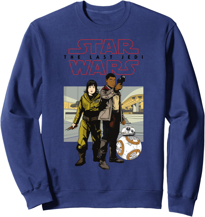 Star Wars The Last Jedi Finn And Rose Cartoon Poster Sweatshirt