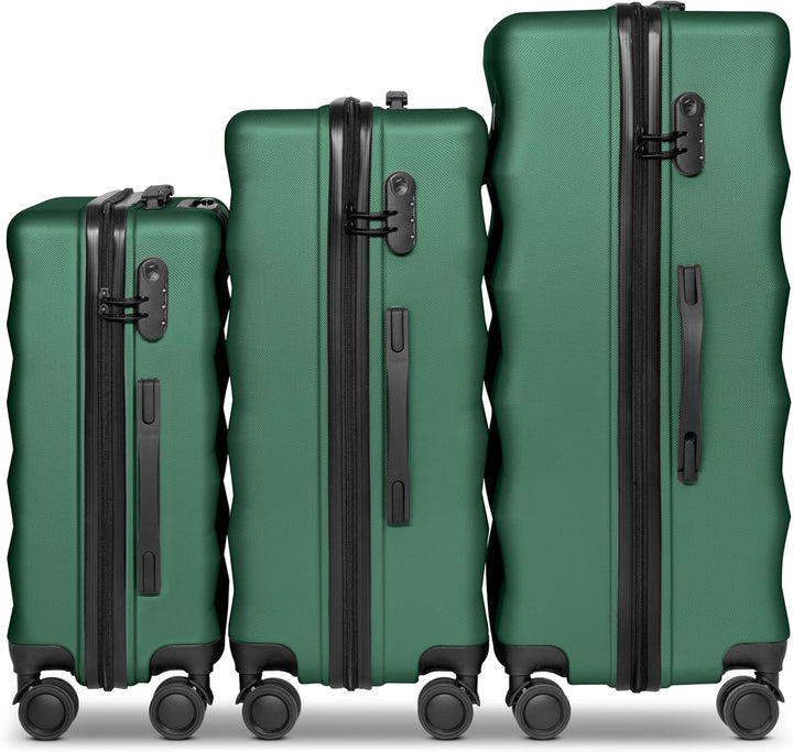 SMARTBOX Hartschalen Koffer-Set 3-teilig für Damen & Herren | leichte & stabile Reise-Trolleys aus h