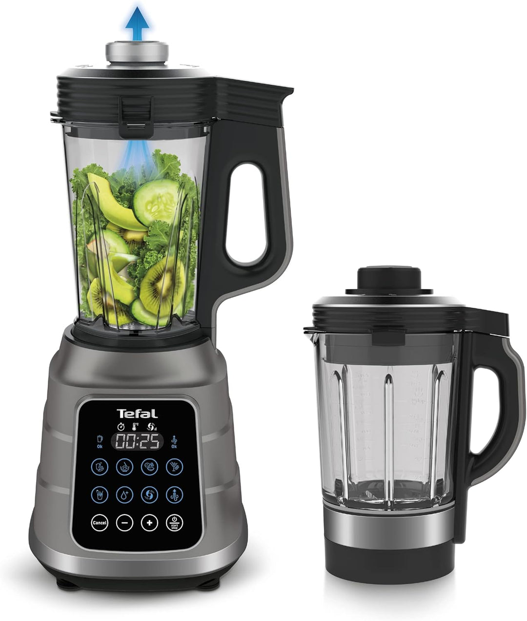 Tefal BL985A31, Stabmixer, Schwarz-Silber
