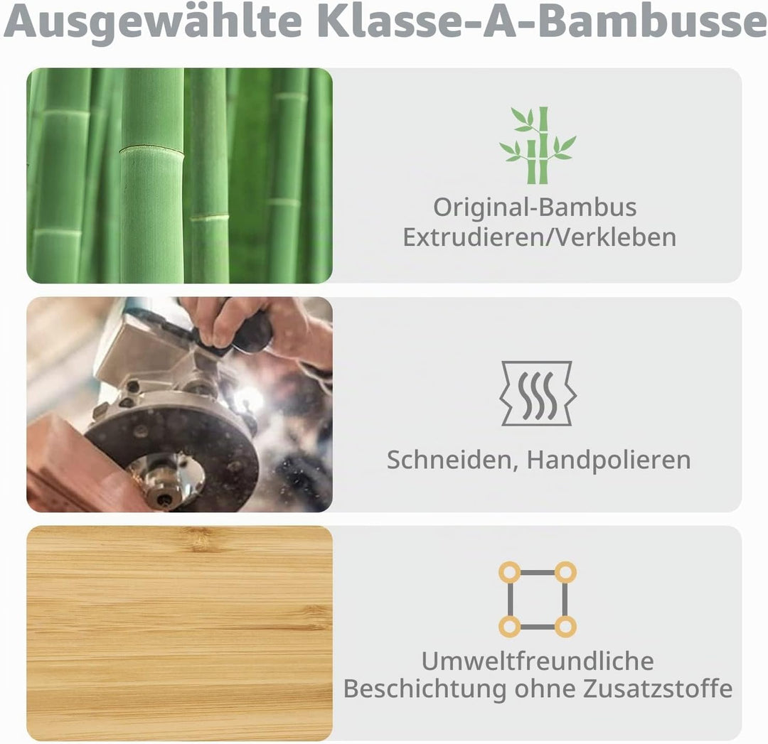 MAMBASNAKE Handballenauflage aus Bambus für 68-Tasten-65%-Tastatur,A-Klasse Bambus,Ergonomische Hand