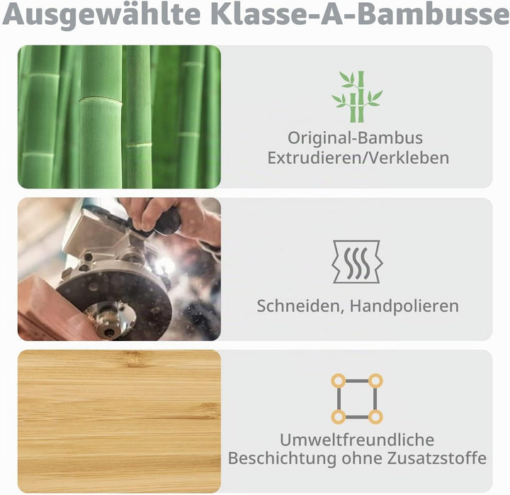 MAMBASNAKE Handballenauflage aus Bambus für 68-Tasten-65%-Tastatur,A-Klasse Bambus,Ergonomische Hand