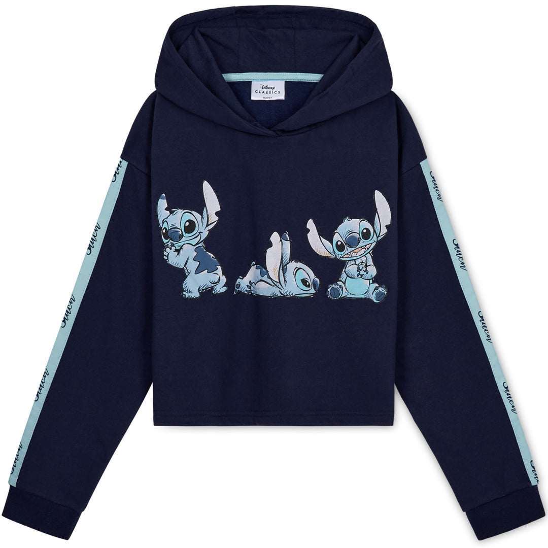 Disney Stitch Kapuzenpullover Mädchen Cropped Hoodie Kinder Teenager 7-14 Jahre - Hoodie Mädchen Ges